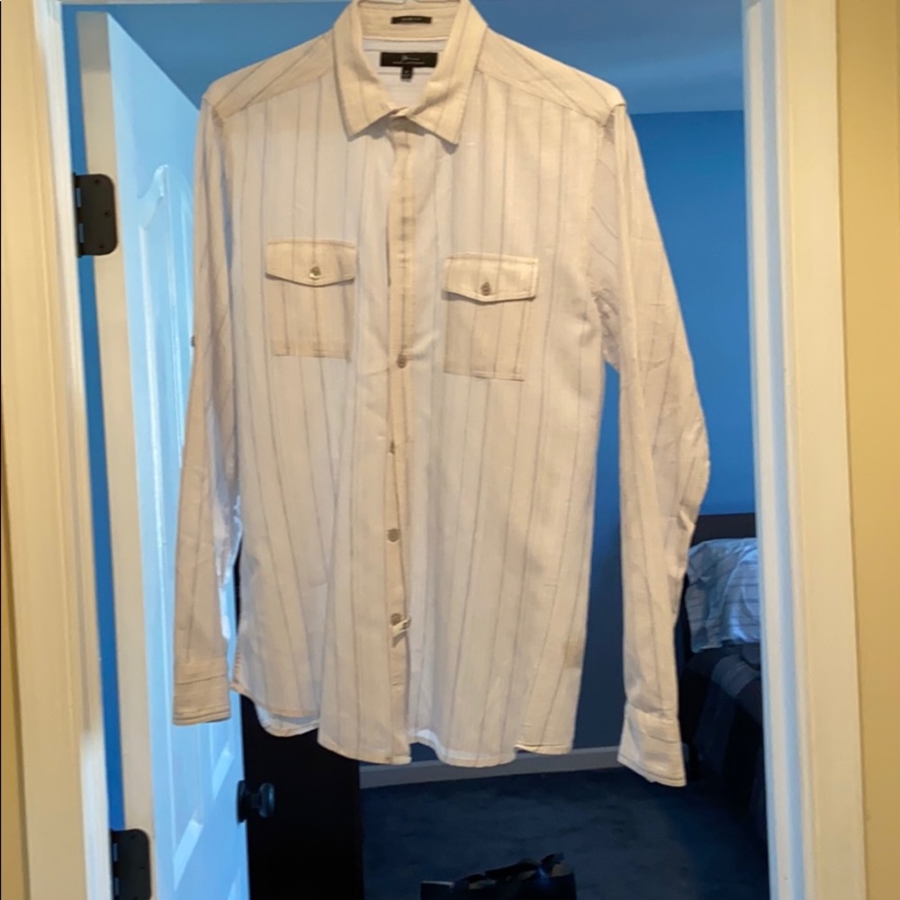 Marc Anthony slim fit button down casual shirt